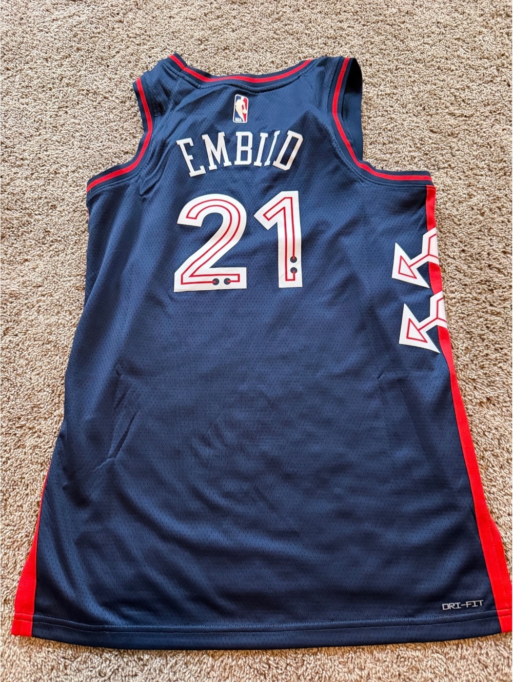 Philadelphia 76ers Joel Embiid #21 City Edition NBA Jersey Size S